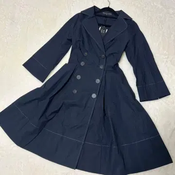 [ 새상품급 ] 시트러스노츠 정가 4만 엔 스프링 코트 네이비 스티치