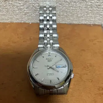 SEIKO 5 세이코5 7S26-01V0 뒷면 투명 21석 실버