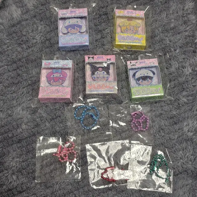 플레이브 산리오 콜라보 플뿌 뿌우 뿌 미니어처 앨범 키링