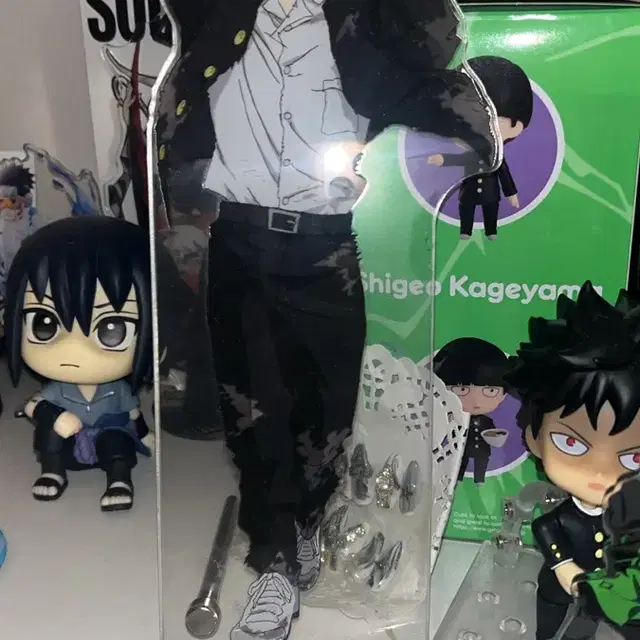 모브사이코100 카게야마 시게오 쿠지상 아크릴스탠드 캔뱃지