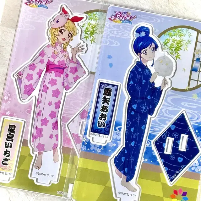 아이카츠 썸머파티 이치고 아오이 란 미즈키 아크릴 스탠드