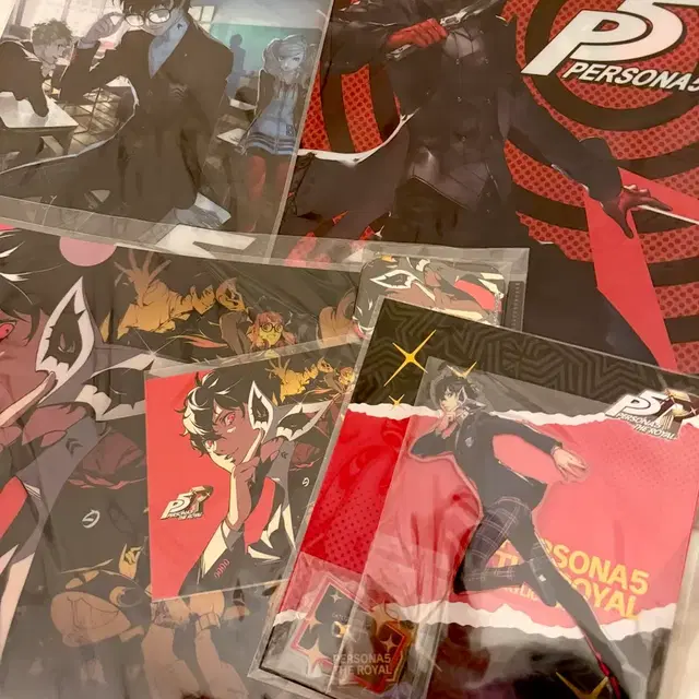 페르소나5 페5 5주 렌 아크릴스탠드 클리어파일 캔뱃지