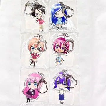 우리는 공부를 못해 애니플렉스 특전 오리지널 아크릴 참 6개 세트