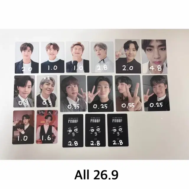 방탄 포춘박스 아미피디아 프루프 럭드 전시회 bts jk pc poca