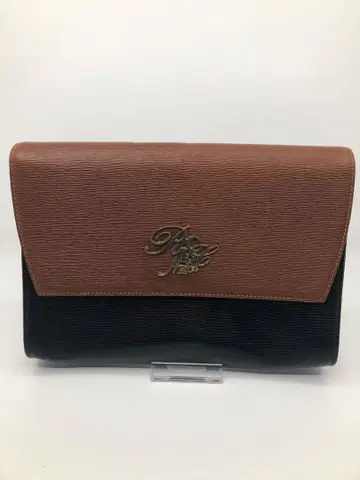 니나리치 클러치백 브라운/블랙