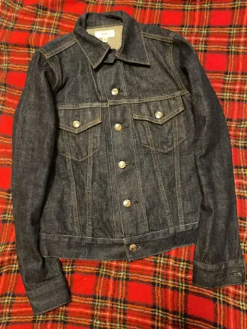 HYKE 빈티지 다크 데님 자켓 사이즈 2