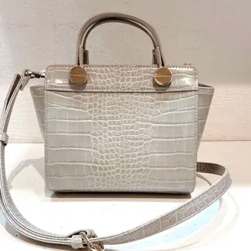 [새상품급] DIANA 악어 엠보싱 가죽 숄더백 2way 그레이