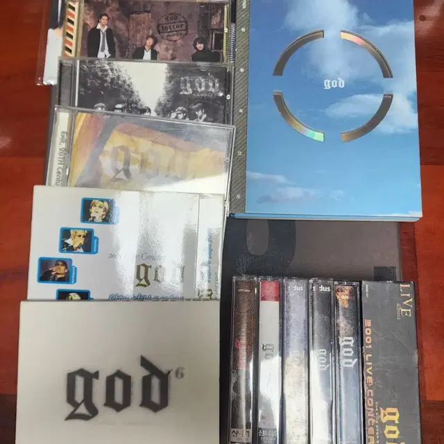 god 앨범 CD + 카세트 + DVD 모음 일괄