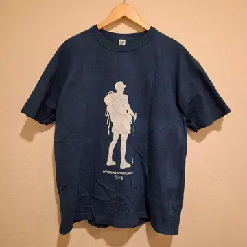 타테이스칸나 본 네이비 나염 티셔츠 XL 사이즈