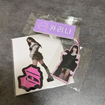 카리나 smtown 아크릴 키링 네임 배지