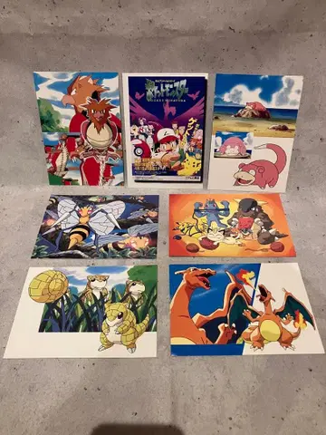 포켓몬 엽서 7장 세트 테레비군 초 카드북