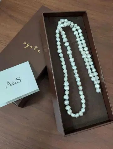 agete 목걸이 상자 보증서 포함