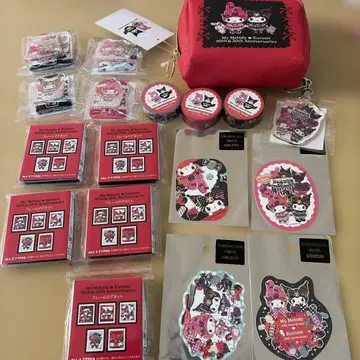 마이멜로디 50주년 쿠로미 20주년 기념 굿즈 18점 마그넷 컴프 세트