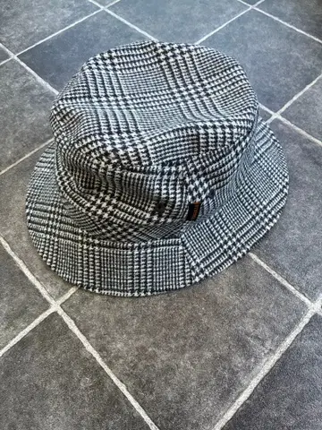 STETSON 워셔블 버킷햇 체크 무늬 61