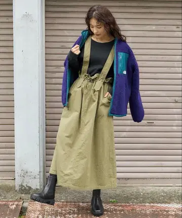 FREAK'S STORE 밀리터리 2way 서스펜더 원피스