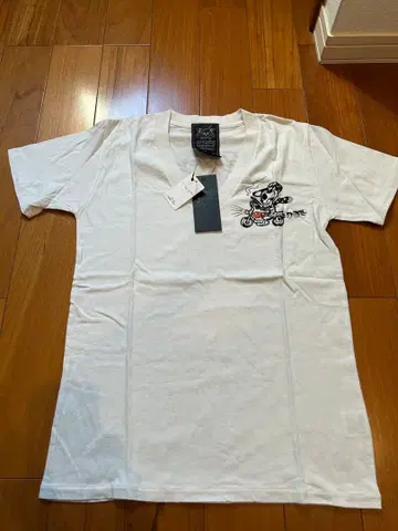 ED HARDY 스컬 바이크 T셔츠 S 화이트