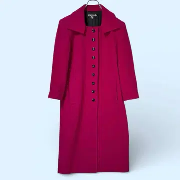 피에르 가르뎅 롱 코트 꽃 캐시미어 혼방