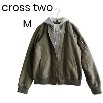 도킹 블루종 MA1 패딩 자켓 레이어드 스타일 M 후드 부착 1693