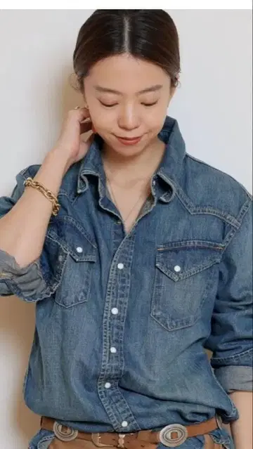 [ REMI RELIEF ] DENIM SHORT 셔츠 MUSE