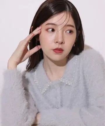 리랜드트루 Rirandture 펄 비쥬 카라 페더 니트