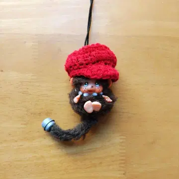 빈티지 [ 쇼와 레트로 ] 미니 몽치치 빨간색 헌팅 캡