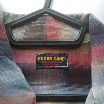 SUGAR CANE 체크 무늬 긴팔 셔츠