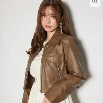 페이크 레더 자켓