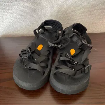 Vibram 밑창 블랙 스포츠 샌들