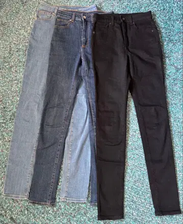 3개 세트 GU 하이웨스트 스키니진 64 사이즈 334809