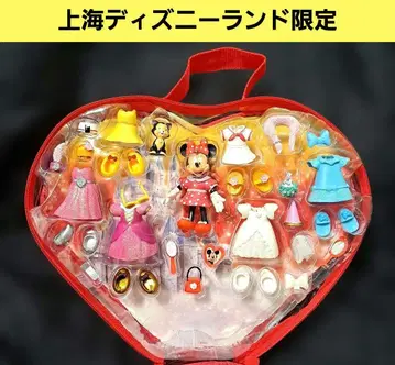 (레어템) 상하이 디즈니랜드 한정판 미니 마우스 옷 갈아입기 피규어 세트