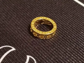 조각 장식 골드링 US6호 JPN12호