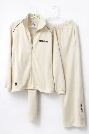 2000년대 adidas 아디다스 셋업 Y2K 저지 베이지