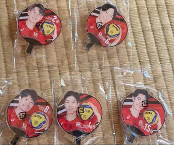 배구 남자 일본 대표 부채 아크릴 참 묶음 판매