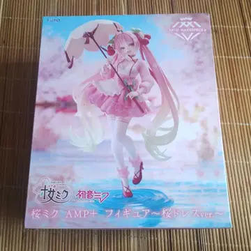 미개봉품 사쿠라 미쿠 AMP+ 피규어 벚꽃 드레스 하츠네 미쿠