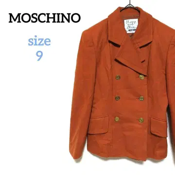 치프 앤 시크 바이 모스키노 더블 자켓 울 골드 버튼 체스터