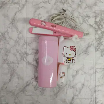 헬로키티 헤어 고데기 세트