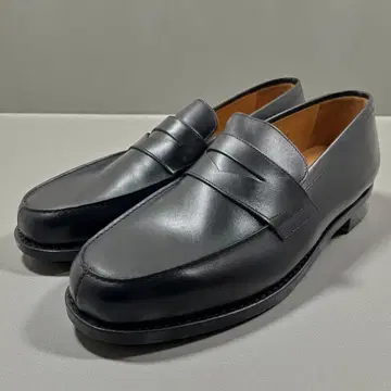 [ 새상품 ] 파라부트 코인 로퍼 아도니스 UK8 블랙 카프 가죽