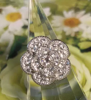 까멜리아 스와로브스키 반지