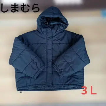 시마무라 후드 부착 패딩 자켓 3L