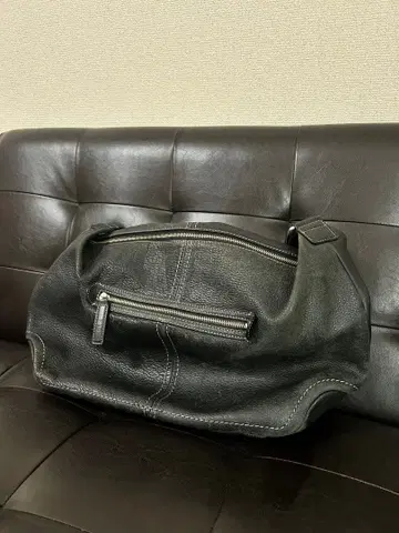 츠치야 가방 가죽 숄더백 블랙