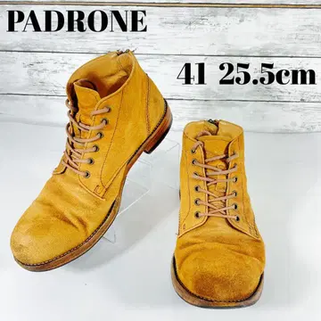 PADRONE 파드로네 처카 부츠 41 (25.5cm) 백지퍼