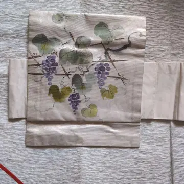 포도 패턴 나고야 오비 만들기 오비