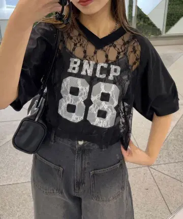 CIAOPANIC 레이스 도킹 풋볼 티셔츠