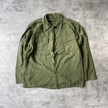60s 미군 실물 OG107 유틸리티 셔츠 1st