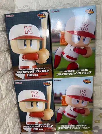 파워풀 프로야구 파와프로군 액션 피규어 타자 투수 2종류 4개