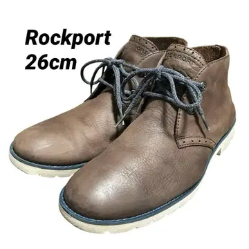 Rockport 가죽 부츠 처카 부츠 26cm 브라운 남성용 가죽