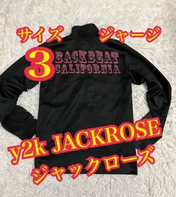 y2k JACKROSE 잭 로즈 저리 상의 긴팔 블랙 사이즈 3