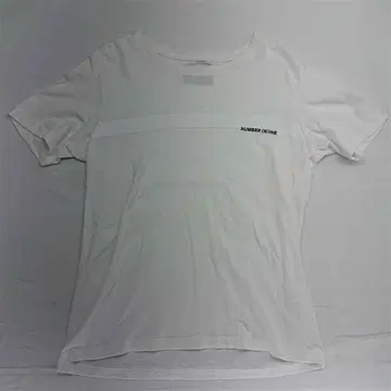 ?넘버나인 로고 프린트 T셔츠 화이트 계열 남성용 S