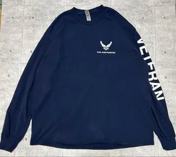 USA 구제 의류 U.S. AIR FORCE 긴팔 티셔츠 네이비