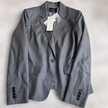 23구 택 포함 새상품 테일러드 자켓 스트라이프 그레이 비즈니스 38